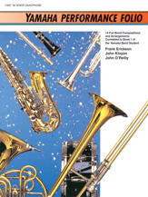 Yamaha Performance Folio Tenor Sax band method book cover